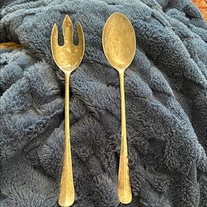 Elegant Silver plate Serving Utensil Set 10”